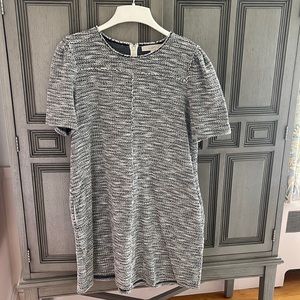 Loft used good condition L short sleeve tweed dress